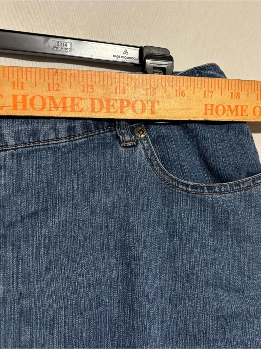 Avenue Jeans size 16 Classic Blue Denim Mini Skort